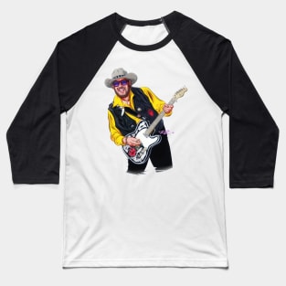 Hank Williams Jr. - An illustration by Paul Cemmick Baseball T-Shirt